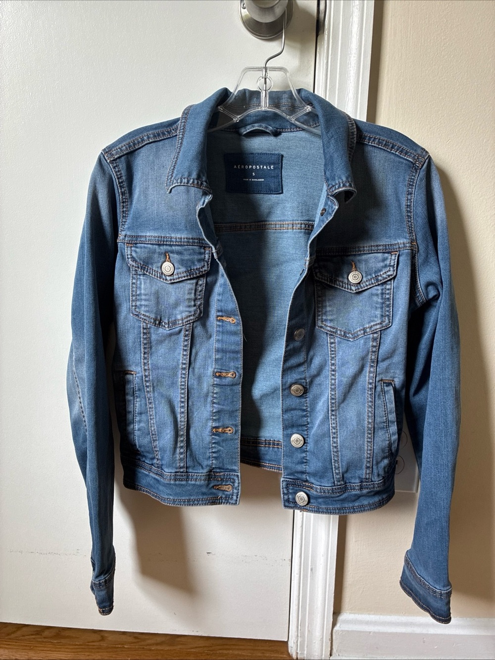 Aeropostale jean jacket lightweight stretch size S